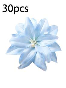 10/30 piezas Cabezas de flores de lirio artificiales de primavera y verano de 12,5 cm, flores de lirio falsas realistas, adecuadas para accesorios para el cabello DIY, sombreros, bolsos, decoraciones de boda, decoración del hogar, ramos de novia, muñequeras de dama de honor y accesorios para fotos en la playa, adecuadas para todas las estaciones - Multicolor - Ver 10