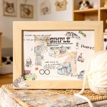 6pcs Cute Animal Sticker Set, Lovely Cat & Dog Decorative Stickers, For Scrapbooking, Diary, DIY Crafts - MCDD - View 8