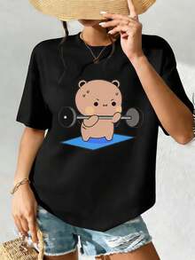 Women T-Shirts - Black - View 2