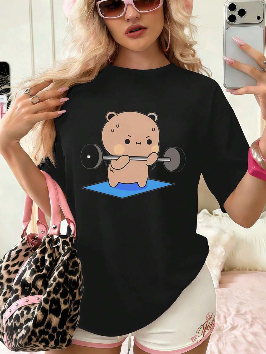 Women T-Shirts - Black - View 1