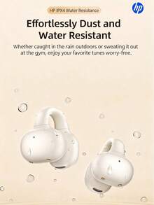 Auriculares inalámbricos Bluetooth de HP (estilo de clip para la oreja) - Efecto de sonido a nivel de cine, conexión Bluetooth 6.0 instantánea, carga tipo C, estéreo TWS, resistente al agua para deportes, auriculares de música con larga duración de la batería, adecuado para regalos de vacaciones - Ver 4