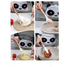 Silicone Kitchen Cooking Tools, Heat-Resistant And Non-Stick Wooden Handle Kitchen Utensils, Including Whisk, Spatula, And Brush (White) - Multicolor - View 5