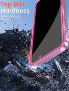 3 Packs Pink Glow-In-The-Dark Privacy Tempered GlassEasy To Find Phone In Dark, Stylish Personalized Design. Eye-Friendly Ultra Clear Vision, Compatible With Most Phone Cases. Full Coverage, Scratch & Drop Resistant, Easy To Install. Compatible With IPhone 17 Pro Max/16 Pro Max/15 Pro/14 Plus/13 Pro Max/12 Pro - 3PCS - View 4