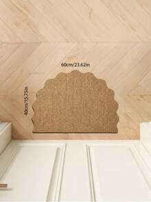 1pc Pineapple Rattan-Like Thick Durable Carpet, Brown Solid Color Multipurpose Simple Design, Suitable For Living Room, Sofa, Doormat, Bedroom, Outdoor, Kitchen - Multicolor - View 14