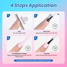 Beetles Summer Box 44Pcs 36 Colors Summer Gel Nail Polish Set, HEMA-Free TPO-Free Soak Off UV Gel Harmony Palette, Base Coat, Glossy Matte & Cat Eye Top Coat With Nail Tools, DIY Nail Art Gift For Women - 44Pcs 36 Colors Harmony Palette - 查看 8