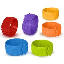 1/3/6 Peças Brinquedos Fidget de Silicone para Polegar para Alívio do Estresse. Estes Brinquedos Sensoriais Baseados em Textura Ajudam a Acalmar as Emoções e Aliviar a Ansiedade. Compactos, Silenciosos, Portáteis e Discretos, Eles Auxiliam na Concentração e São Brinquedos Ideais para Alívio do Estresse para Adolescentes - Multicolorido - Visão 3
