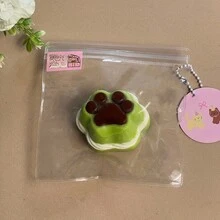 1个软萌猫咪挤压玩具（配件随机），逼真硅胶材质，超柔软慢回弹，儿童及成人减压玩具 - 彩色 - 查看 7