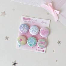 6 PCS 25mm Mini Sticker Badge Cartoon Cute Backpack Decoration Pin Student DIY Clothing Accessory Patch - Multicolor - View 15