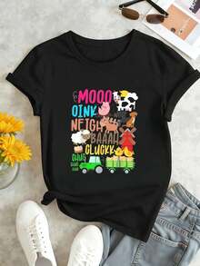Women T-Shirts - Black - View 1
