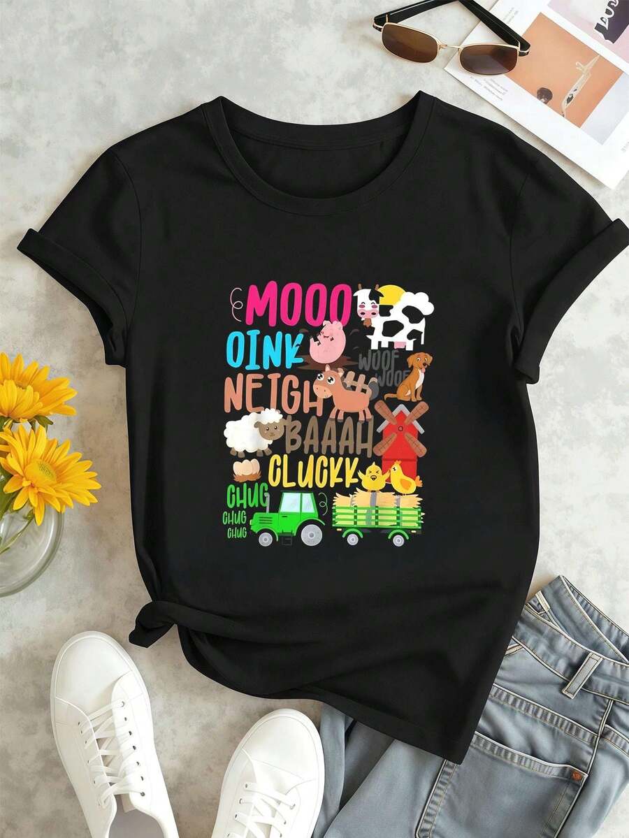Women T-Shirts - Black - View 1
