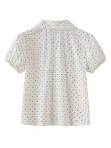 Korean Style Sweet Lace Patchwork Petal Sleeve Peter Pan Collar Short Blouse T-Shirt Summer - Apricot - View 5