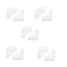 10个装眼镜防滑耳钩，可爱彩色三角形设计，柔软硅胶材质，舒适防滑耳托。柔软舒适的防滑镜腿，硅胶耳钩，适用于眼镜和运动眼镜，防滑耳夹支撑眼镜腿配件 - 彩色 - 查看 18