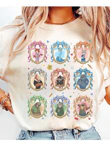 Acuarela Coquette B1Ows Z1ootopia 2 Nick Wilde Judy Hopps Gary De'Snake Gazelle Chief B1Ogo T1S1Hirt Magic KingG1Dom land T1EE - Blanco - Ver 2