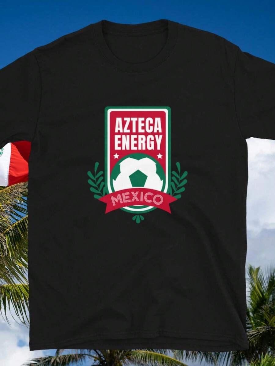 México - Camiseta Azteca Energy - Negro - Ver 1
