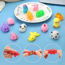 1pc Random Cute Mochi Squeeze Gadgets, Assorted Animal & Fruit Style Anxiety Relief Squishies For Teens, Students & Office Workers, Ideal For Classroom Use, Party Favors, Gift Bag Fillers, Back To School, Birthday & Holiday Presents - Multicolor - View 2