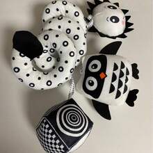 1 boneco de pelúcia em forma de burro para rede, boneco espiral macio para pendurar no carrinho de bebê de 0 a 12 meses, presente de aniversário - Multicolorido - Ver 5
