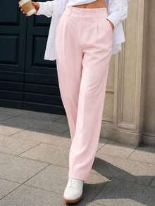 MODA MO, REF: 505 Women's Dress Pants, High Waist, Casual, Sophisticated, Elegant, Modern, Casual, Blogger, Striped, Refined Look, Comfortable, Summer  3.3. - 粉色 - 查看 5