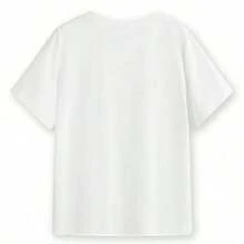 1 pieza Camiseta Divertida de Viaje por Florida con Estampado de Manatí y Cocodrilo, 180g 100% Algodón - Blanco 11 - Ver 3