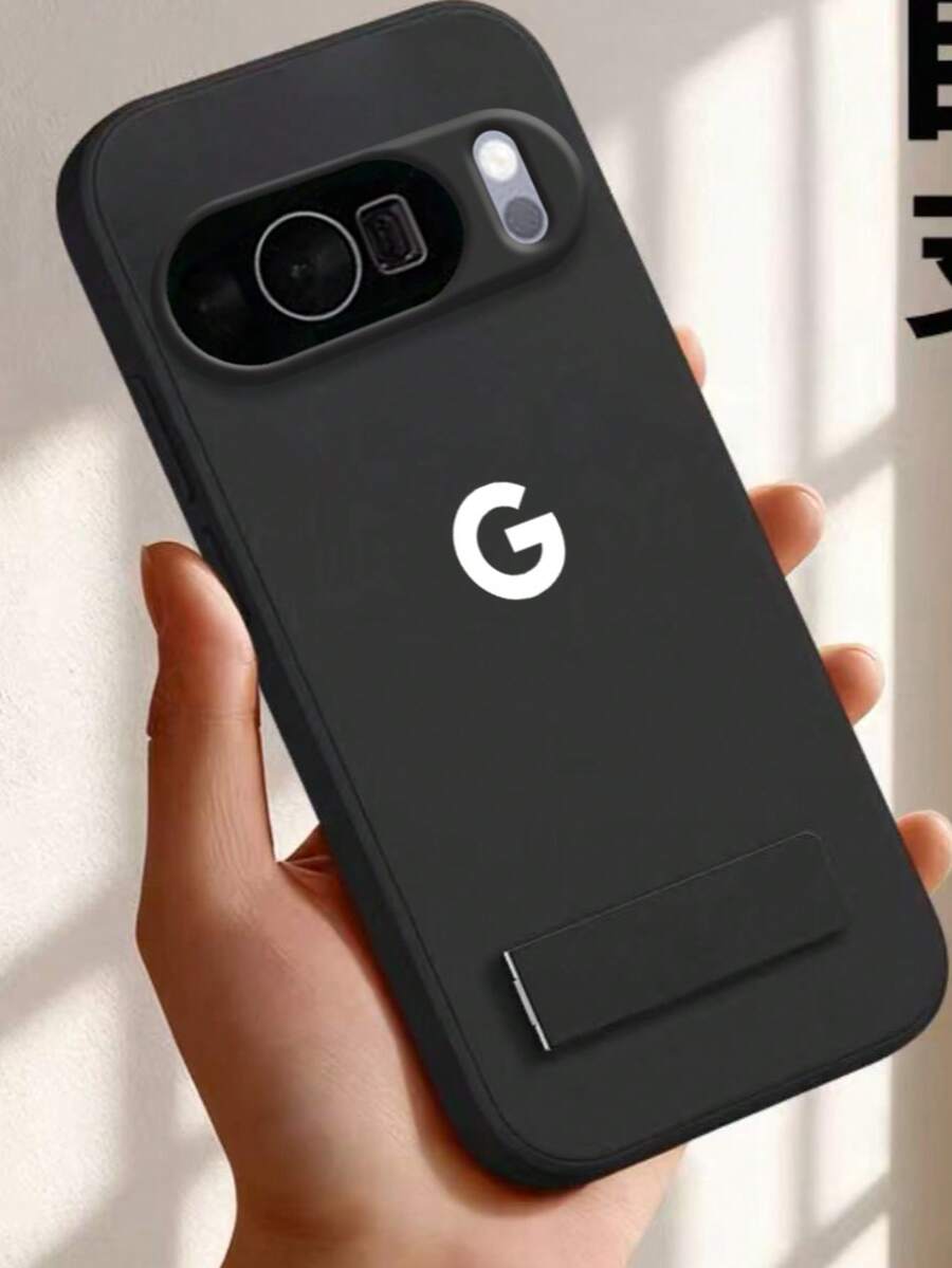 带绒面支架的保护手机壳，兼容 Pixel 6、6 Pro、6a、7、7 Pro、7a、8、8 Pro、8a、9、9 Pro、9a、10、10 Pro、10 Pro XL、10a - 黑色 - 查看 1