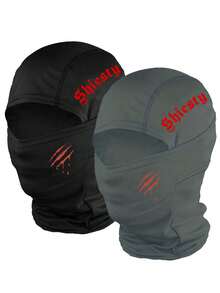1pc Or 2pcs/Set Unisex Printed Balaclava Hat, Versatile Cycling Headwear, Face Mask For Outdoor Riding - Multicolor - View 7