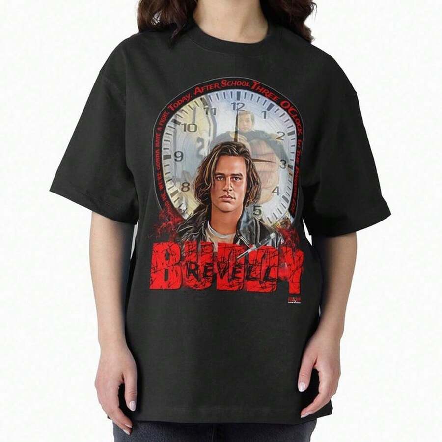 Buddy Revell 3 O'clock High Oversized T-ShirtShirt For Women Camiseta 100% Algodón Unisex - Playera Casual Premium de Corte Cómodo - Negro - Ver 1