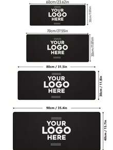 [Customized] Large Desk Mat With Photo And Text, Customized Mouse Pad, Suitable For Gaming Or Office Use, Non-Slip Surface, Fit For Computer Or Laptop - Multicolor - View 2
