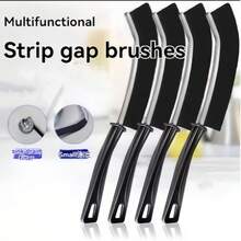 8pcs/5pcs/3pcs/1pc Set Multi-Functional Long Handle Cleaning Brush | Gap Cleaning Brush, Multi-Purpose Cleaning Tool Brush, Bathroom Gap Brush, Mini Cleaning Brush, Tile Grout Brush, Kitchen Cleaning Brush, Stainless Steel Cleaning Tool, No Electricity Required; Suitable For Living Room, Bedroom, Bathroom, Kitchen And Furniture Cleaning. Medium Hardness Handle, Powerful Stain Removal, Home Essential. - A - View 6