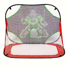1 buah Jaring Gawang Sepak Bola Lipat Besar Warna Hitam, Cocok untuk Hoki Es, Hoki Lapangan, dan Berbagai Olahraga Luar Ruangan - Dark Green - View 7