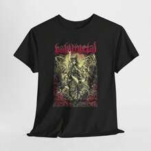 B1abymetal KawaI1I Metal Angel WoM1en Graphic T-Shirt R1OCk Band T1EEFor Woman Shirt T-Shirt 100% Cotton Unisex - Premium Casual Comfortable Fit T-Shirt - 黑色 - 查看 1