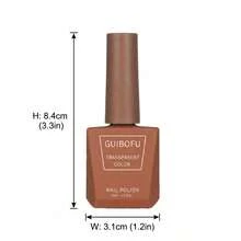 065 迷雾粉半透明指甲油 15ml 可卸甲胶 UV/LED灯固化 065 迷雾粉 持久28天 高光泽亮丽效果 - 無色 - 查看 7