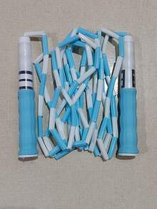 1 件可调节竹节跳绳，适合初学者的彩色跳绳，健身运动速度跳绳，带有签名空间 - 彩色 - 查看 21
