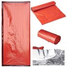 Ultra-Lightweight Polyethylene Multifunctional Sleeping Bag, Waterproof & Windproof, With Reflective Emergency Blanket, Seam Sealed, Suitable For Outdoor Camping And Mountaineering - Multicolor - View 8