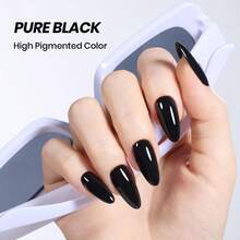 Beetles 2Pcs 15ml Full Size Black White Gel Polish Set, Soak Off LED French Nail Gel, DIY Salon Manicure Art At Home - 2Pcs 15ml Black & White - 查看 4