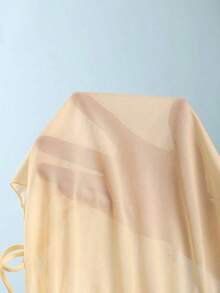 Conjunto de traje de baño de vacaciones para mujer, conjunto de vacaciones de verano para mujer, conjunto de playa para mujer - Amarillo - Ver 8