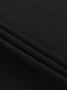 Camiseta clásica de corte holgado en color marrón para mujer y unisex - de manga corta, cuello redondo, estilo casual, lavable aáquina, adecuada para usar en capas en verano, primavera, otoño o para el uso diario, un elemento básico imprescindible en el armario, Camiseta de Verano. - [Negro] - Ver 4