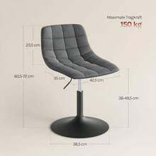 Barstools - Gris foncé - Voir 3