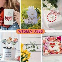 20pcs 12*10 Inch Permanent Vinyl Set, 15pcs Vinyl + 5pcs Transfer Paper, Multi-Color Vinyl For Home Decor, Craft Projects, Easy To And Transfer - Mixed Colors - View 3