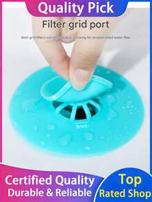 1個/4個裝 2合1廚房必備品，廚房水槽與水槽排水塞，浴室配件，附高級矽膠濾網的浴缸排水塞，防堵塞，彈跳式設計，適用於淋浴、浴缸和水槽的毛髮收集器 - 彩色 - 查看 7