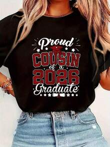 Orgulloso Pariente de un Graduado de 2026 - Camia de Graduación 2026 Transpirable y cómoda - Negro - Ver 6