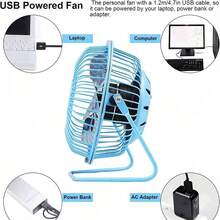 Portable Fans - Blue - View 5