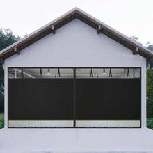 Rivacy Garage Door Screen Blackout For 2 Car Garage-16x7FT Magnetic Garage Screen, 9.6LB Heavy Duty Thicker 265g/ ㎡   Mesh, Hands-Free Easy Access, Magnetic Closure, Black 16x7FT 2-Car Garage Screen Door - Black - View 8
