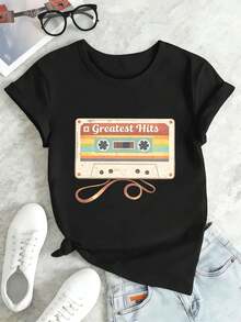 Women T-Shirts - Black - View 2