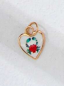 1pc Gold-Plated Colorful Enamel Pendant Necklace, Customizable Tropical Fruit Theme Pendant Necklace, Delicate Paperclip Chain Layered Jewelry, Cute Stackable Beach Holiday Daily Wear Women Gift - Multicolor - View 36