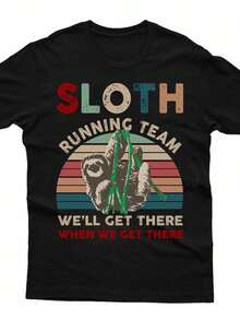 Funny other Running Team T1S1Hirt Lazy Runners Club Cotton T1EE S1Hirt. - Negro - Ver 2