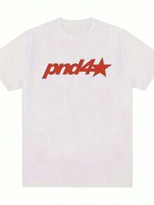 New Unisex Retro T-Shirt With "Next Door" Rap Party Letter Print PND 4, European And American Style, For Women, Summer Clothing VJP6 - 白色 - 查看 11