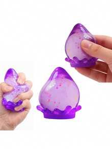 Drop Squishy Toys, Transparent Teardrop Shape Slow Rising Stress Relief Toy, Soft TPR Squishy Fidget Toy For Kids Adults, Anxiety Relief Hand Sensory Toy For Office Classroom, Cute Colorful Squeeze Ball For Party Favors, Birthday Gift, Stocking Stuffers - Multicolor - View 9