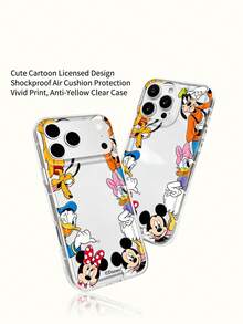 Ốp điện thoại Disney Mickey Mouse, chống trượt và chống rơi, phù hợp cho nam giới. Các dòng điện thoại tương thích: iPhone 17, 17 Air, 17 Pro, 17 Pro Max, 11, 12, 13, 14, 15, 16 Pro, 16 Pro Max, 14 Plus, 15 Plus, 16 Plus, 15 Pro Max, XR - Trong sáng - Xem 6