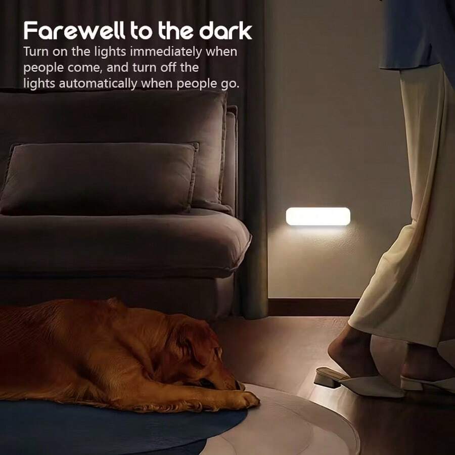 1 đèn LED cảm biến từ tính hiện đại, đèn LED cảm biến chuyển động, đèn ngủ trong nhà kích hoạt bằng chuyển động, lắp đặt dễ dàng bằng nam châm, sạc USB, kết hợp nhiều phòng, cảm biến chuyển động, ánh sáng trắng/ấm, áp dụng cho nhiều phòng, đèn cảm biến, đèn ngủ, đèn tủ, sạc USB, ánh sáng dịu nhẹ. Dải đèn LED chiếu sáng cho xe RV, đèn cảm biến chuyển động thông minh, 2 lựa chọn màu sắc.