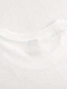 Women's Casual Linen Shirt, Crew Neck, Short Sleeve | Spring And Summer Urban Style For All Seasons, Affordable Luxury, Patterned Print, Casual, Literary, Workwear For Daily Commuting, Party And Vacation Wear, Casual Everyday Wear. 2026-Graphic Print Sweatshirt - Cotton Short Sleeve T-Shirt, Crew Neck, Vintage Urban Style, Unisex, Loose Fit. Women's Blouses, Women's T-Shirts, Casual Blouses For Ladies. - 白色 - 查看 5