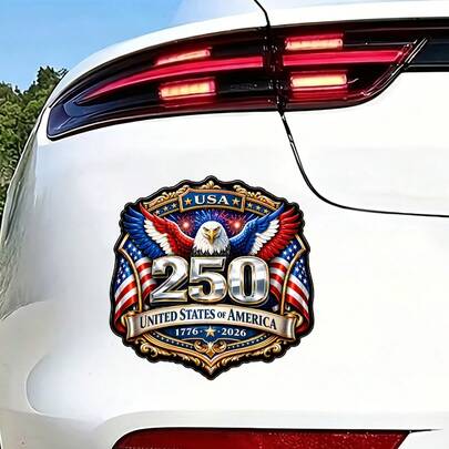250th Anniversary Of US Independence Patriotic Car Sticker - Waterproof & UV-Resistant Vinyl Decal, 1776-2026 Independence Day Sticker For Truck, SUV, Window, Laptop, Water Bottle